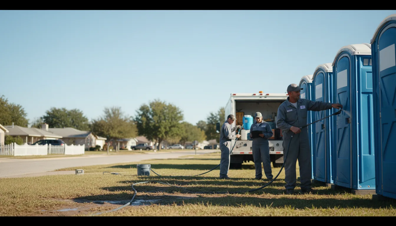 Long-Term Portable Toilet Rental in Sherman, TX near me
